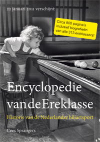 Biljartboeken - Encyclopedie van de Ereklasse - Cees Sprangers