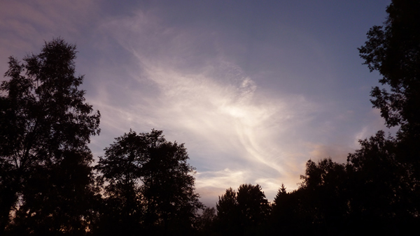 Mooie waaierwolk boven Deventer van Ria Mensink - september 2013