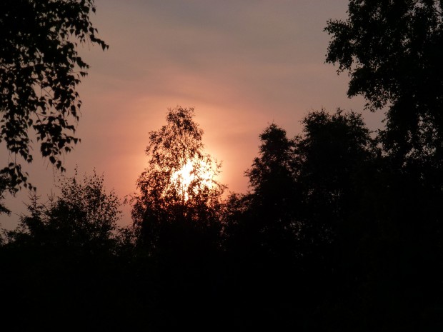 Zonsondergang door Ria Mensink uit Deventer (foto genomen op 13 juli 2013)