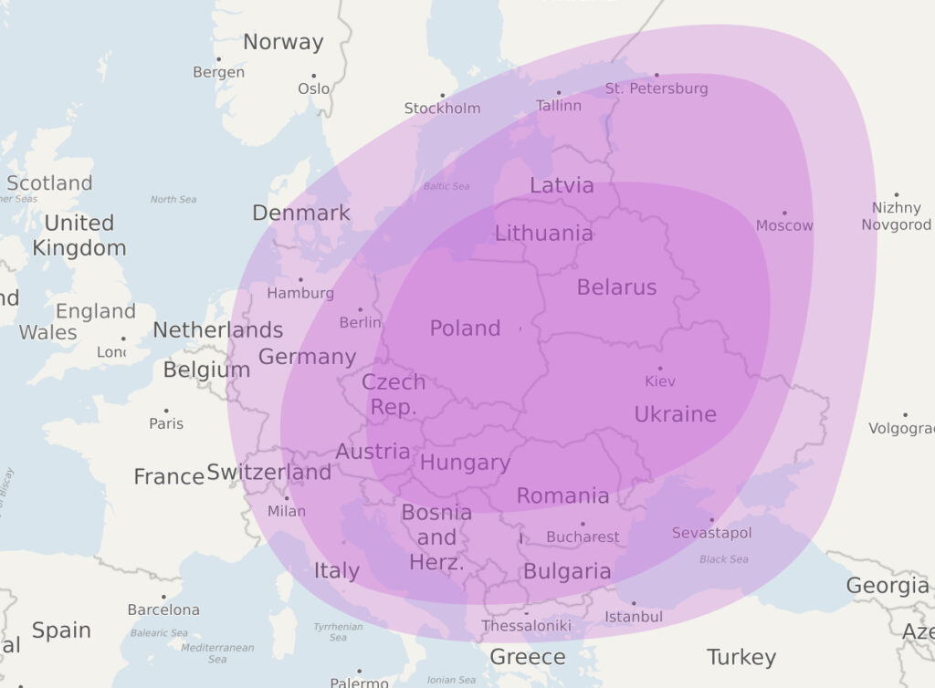 MyHeritage gebiedskaartje